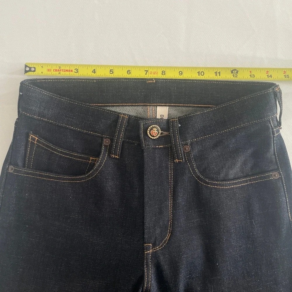 Dillon Montara Selvaged Denim Dark Raw Wash Straight Leg Blue Size‎ 28x32